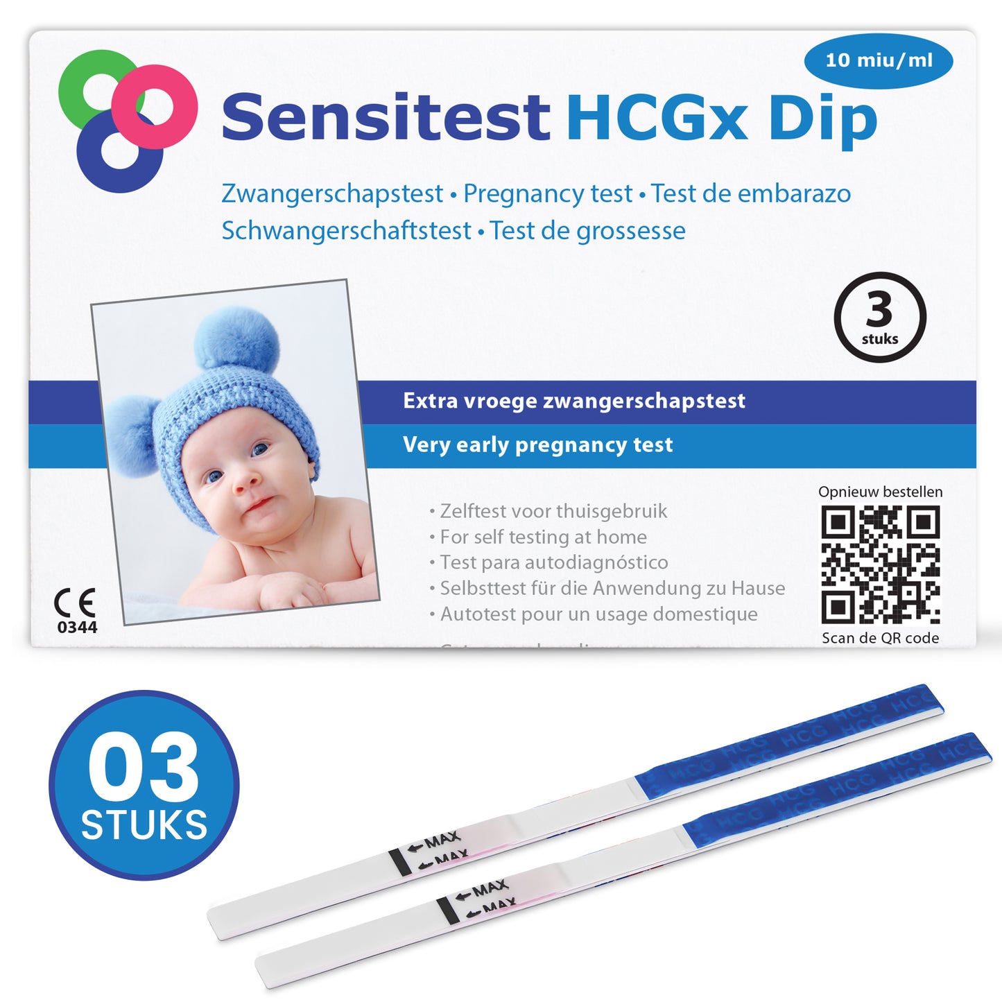 Sensitest Zwangerschapstest Extra Vroeg 6 dagen Dipstick