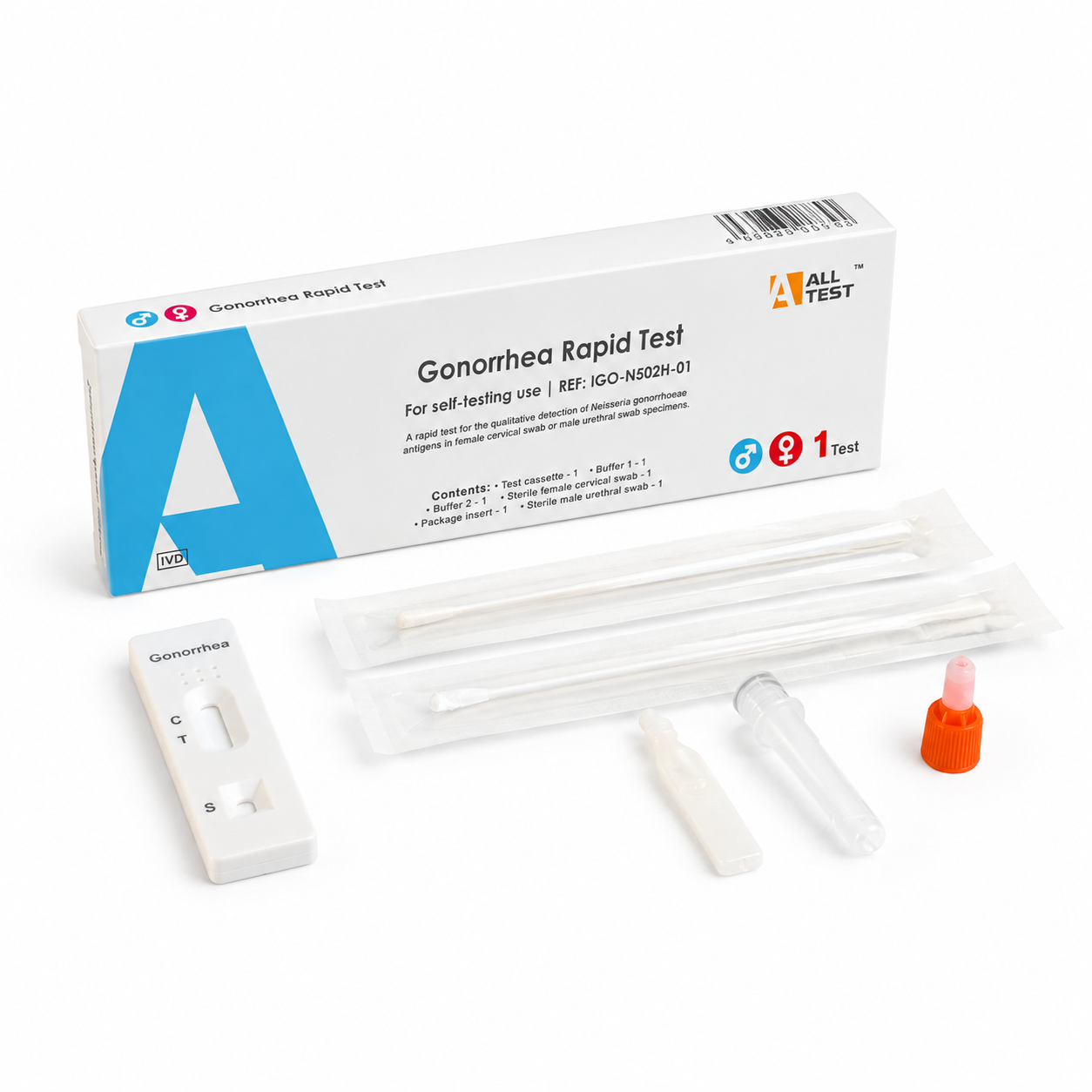 Sensitest Gonorrhea Zelftest – SOA Test voor Mannen en Vrouwen – Uitslag binnen 10 Minuten