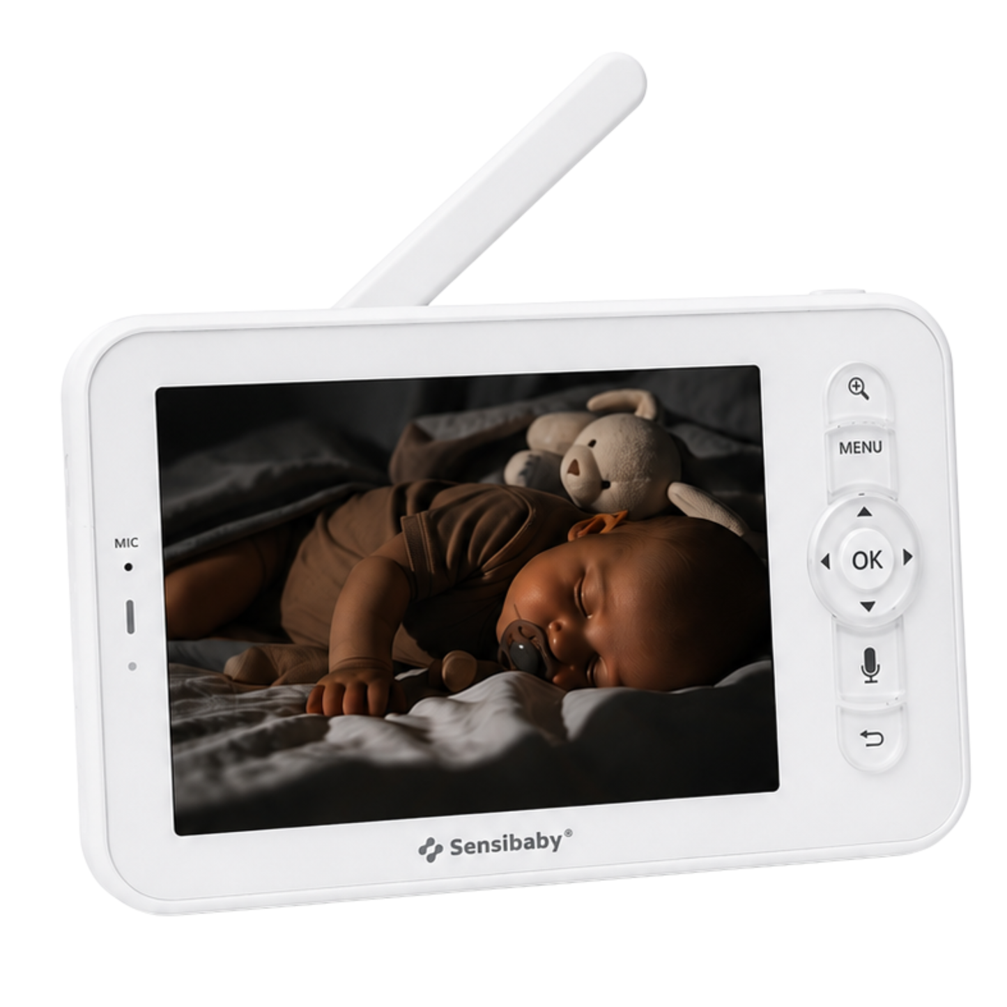 Slimme AI Babyfoon met 2 camera's en App, 355° Draaibaar, AI Detectie & Gratis 64GB SD-Kaart