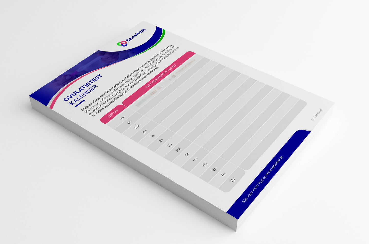 Sensitest Ovulatietest Kalender – LH Piek & Vruchtbare Dagen Overzicht