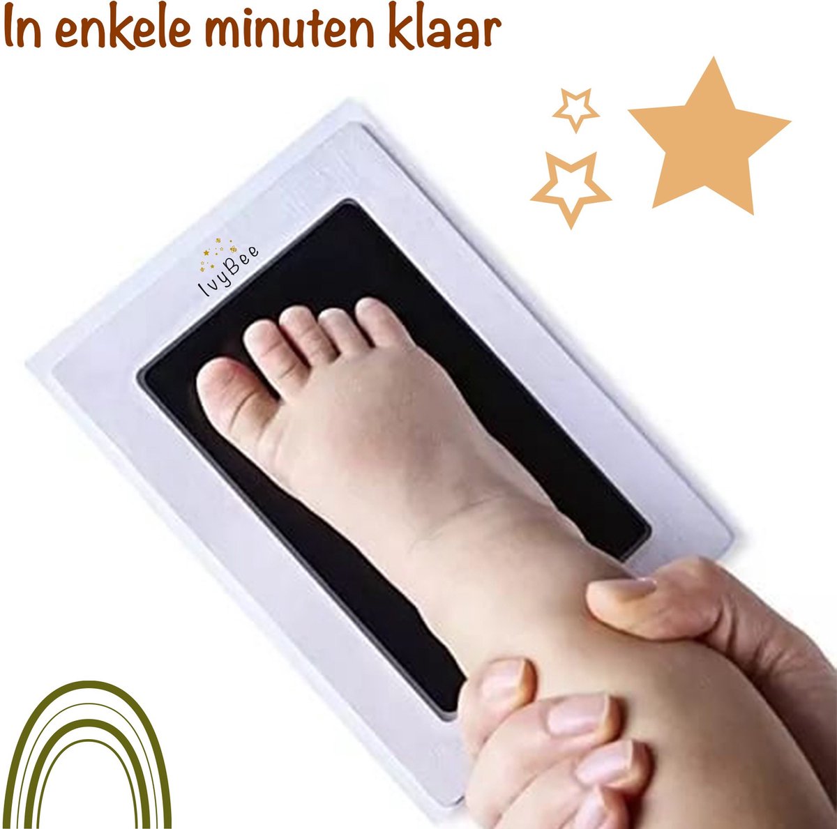 Baby Voet- & Handafdruk Inkt Set – Herinnering voor Altijd (0–6 maanden)
