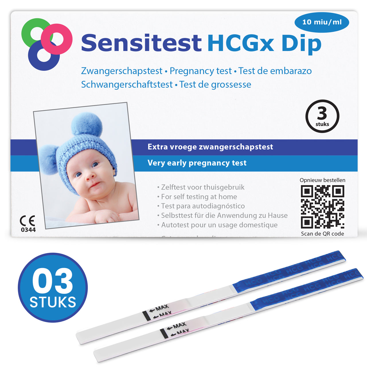 Sensitest Zwangerschapstest Extra Vroeg 6 dagen Dipstick