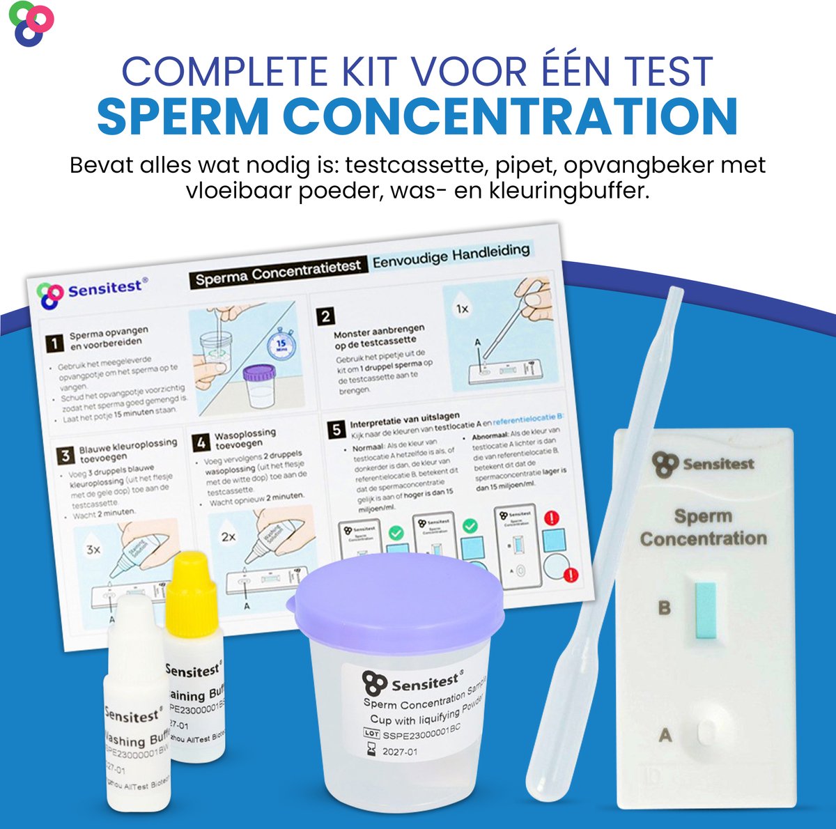 Sensitest Sperma concentratie zelftest