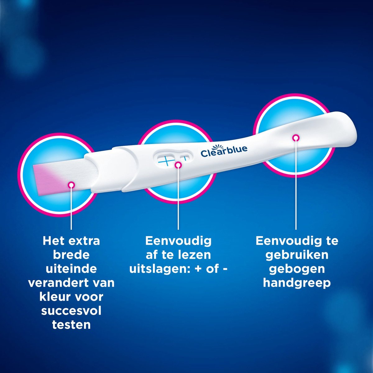 Clearblue Zwangerschapstest snelle detectie 1 Minuut (2 testen)