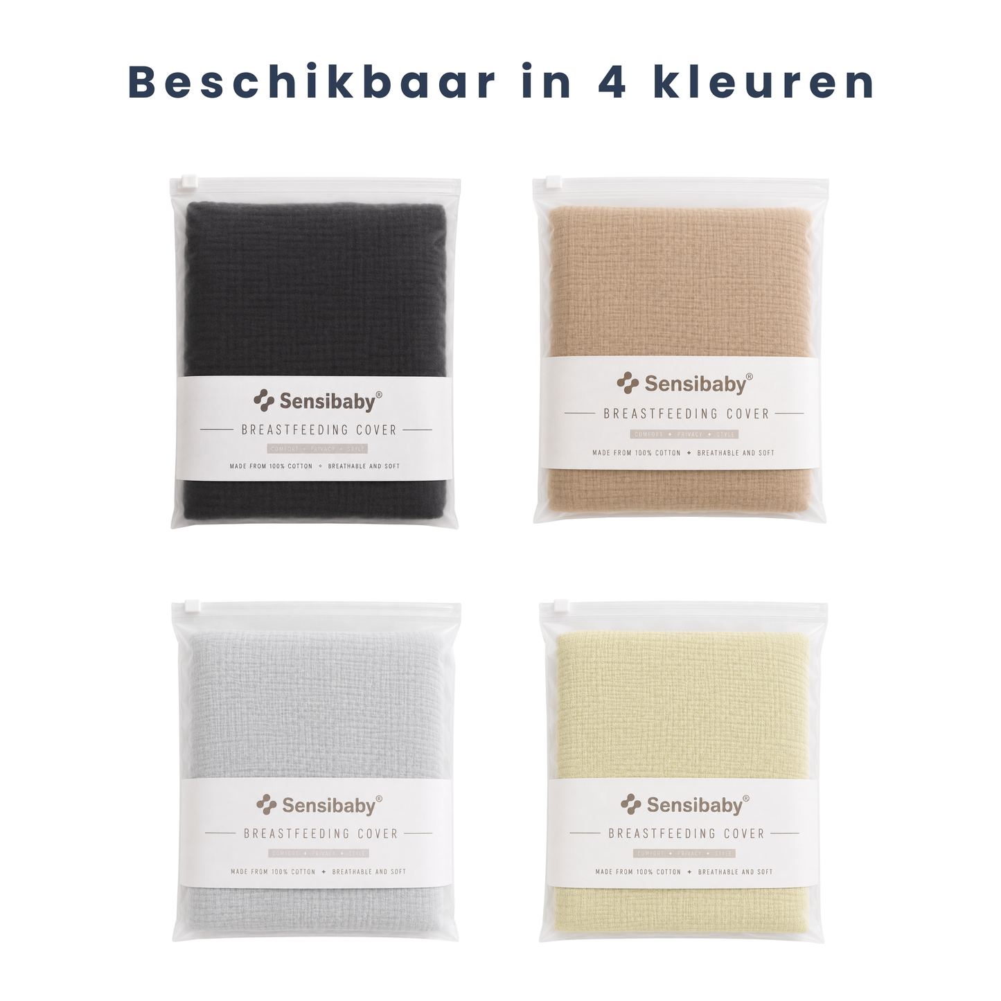 Sensibaby Borstvoedingsdoek – 100% Dubbellaags Katoen