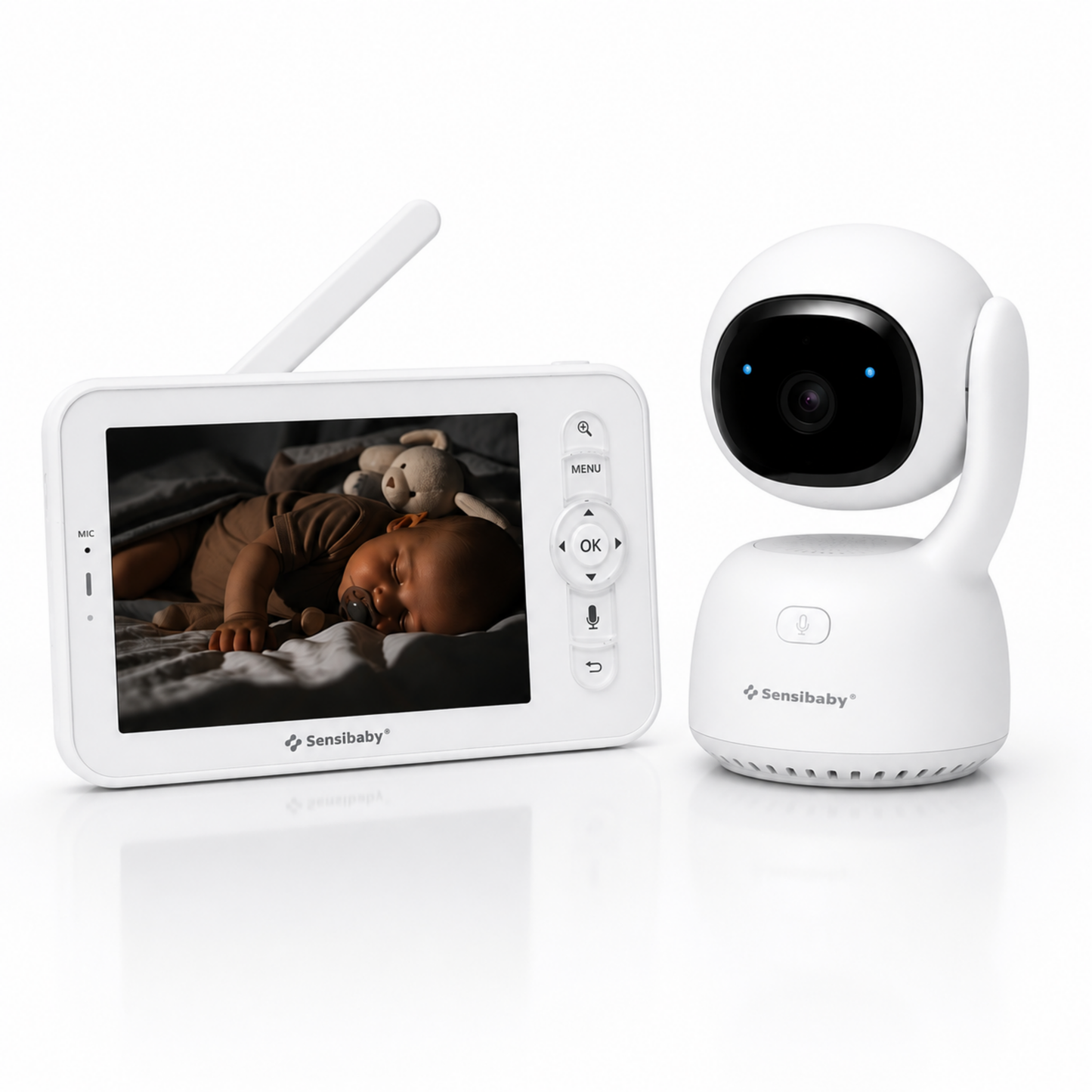 AI Nexura Babymonitor met Camera, App & LCD Scherm – 355° Draaibaar, AI Detectie & Gratis 64GB SD-Kaart