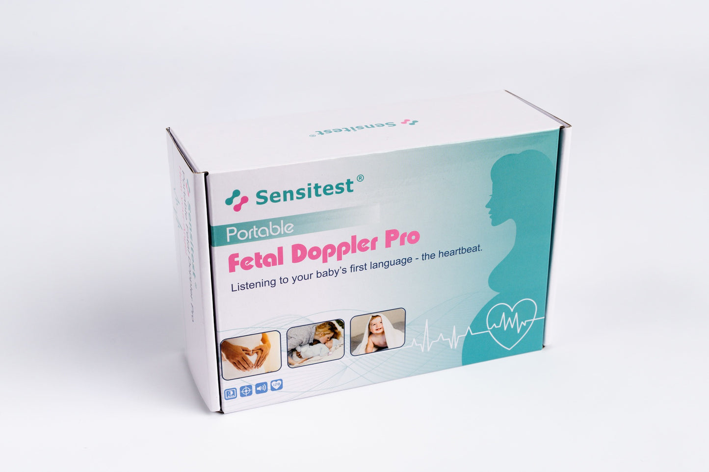 Sensitest Fetal Doppler Babyhartje Monitor + Ultrasound Gel (1x)