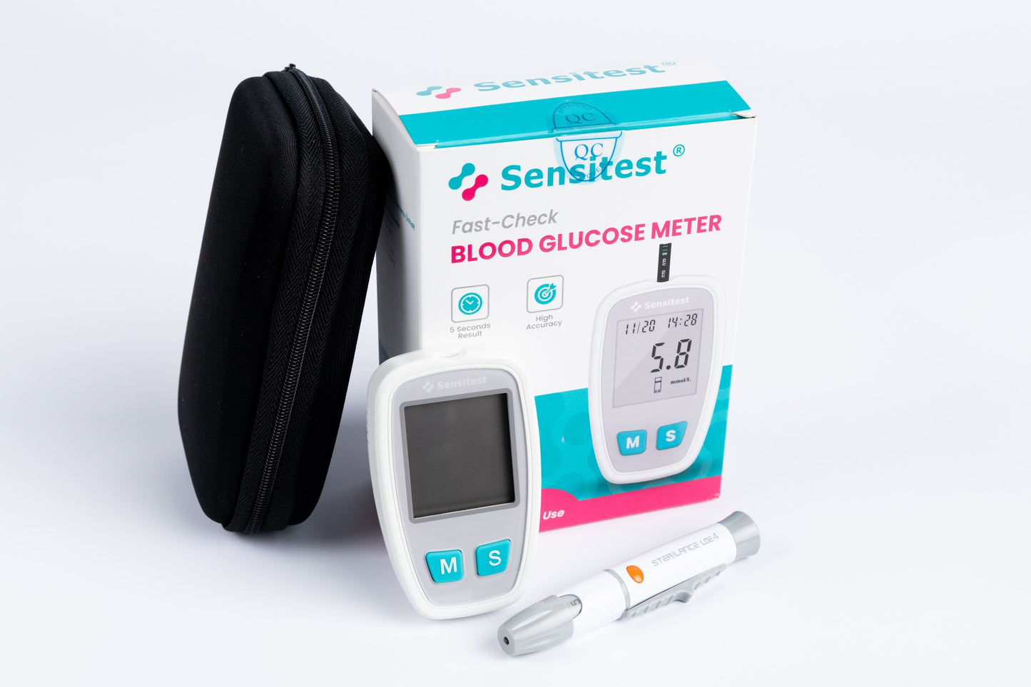 Sensitest Bloedsuikermeter compleet pakket met teststrips en lancetten