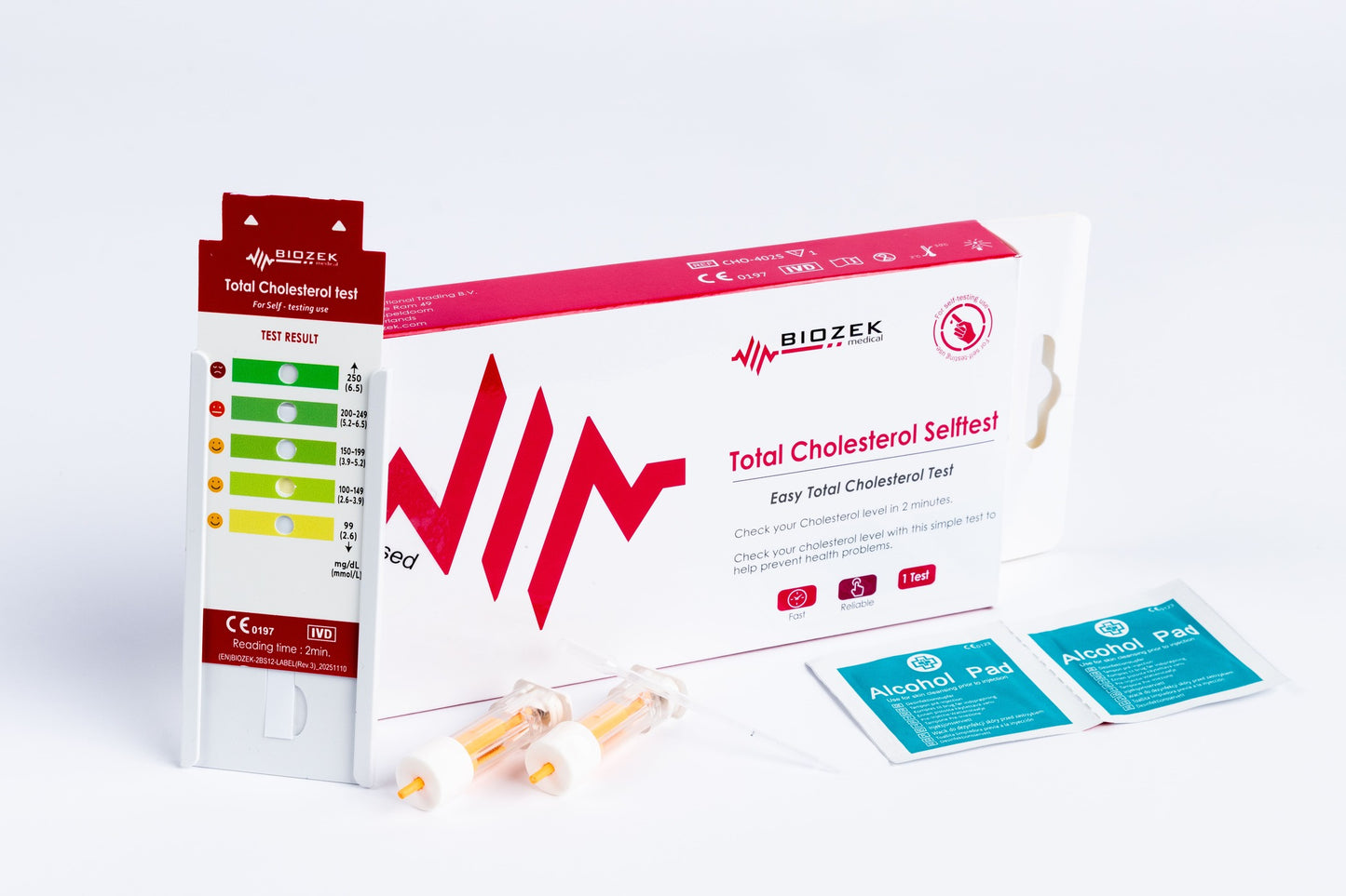 Biozek Totaal Cholesterol zelftest