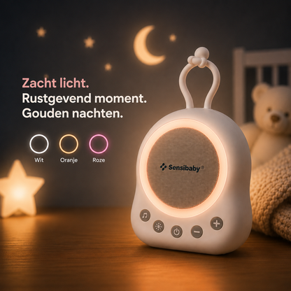 Sensibaby Easy Dream White & Pink Noise Machine – Baby Slaapmachine met Nachtlampje