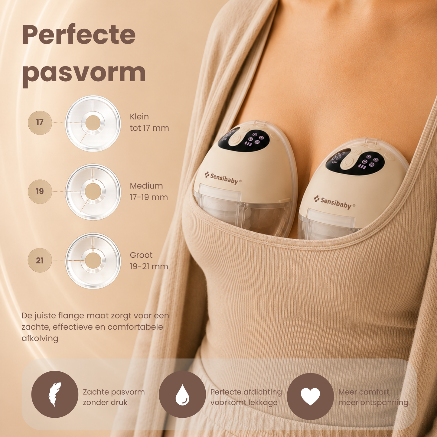 Sensibaby Twinflow Duo Handsfree Borstkolf – Dubbele Draagbare Kolf