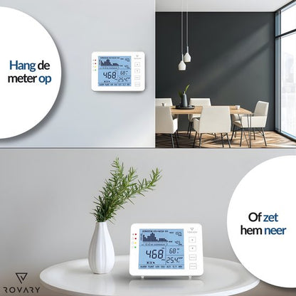 Rovary RV2000P CO₂ Meter – Luchtkwaliteitsmeter met NDIR Sensor, Temperatuur & Luchtvochtigheid