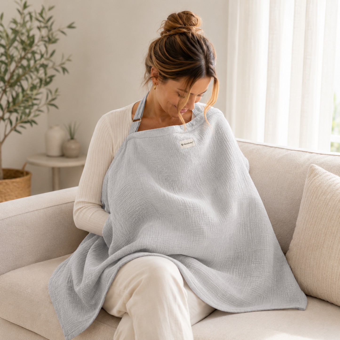 Sensibaby Borstvoedingsdoek – 100% Dubbellaags Katoen
