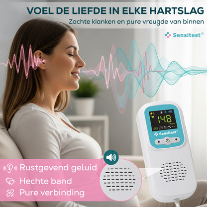 Sensitest Fetal Doppler Babyhartje Monitor + Ultrasound Gel (1x)
