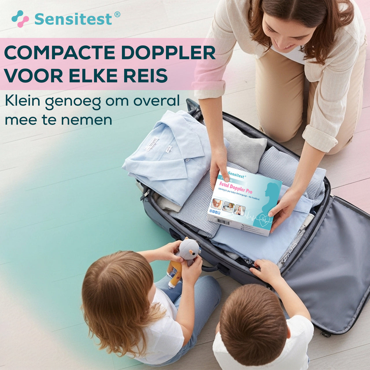 Sensitest Fetal Doppler – Baby-hartje monitor + Ultrasound Gel (1x)