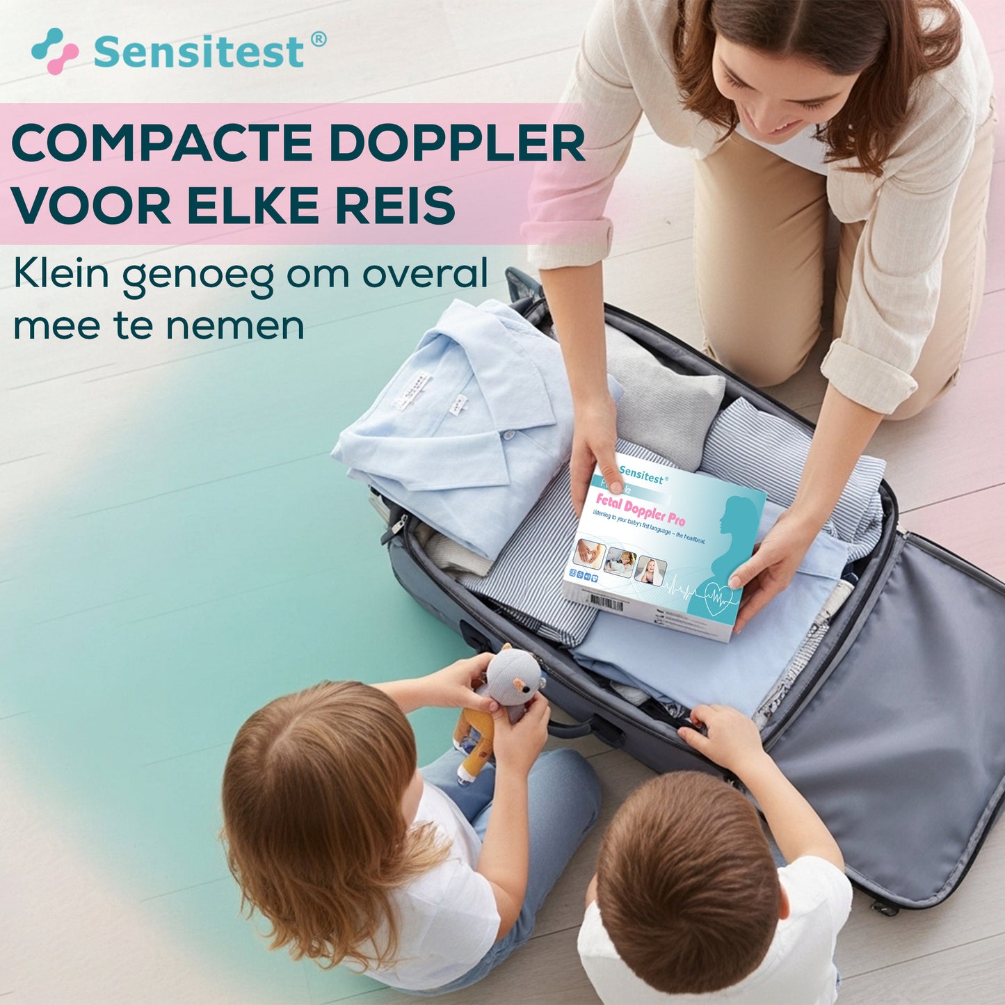 Sensitest Fetal Doppler Babyhartje Monitor + Ultrasound Gel (1x)