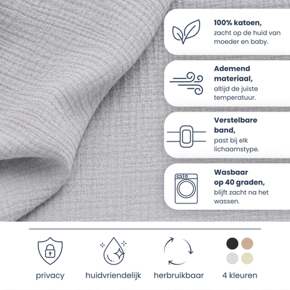 Sensibaby Borstvoedingsdoek – 100% Dubbellaags Katoen