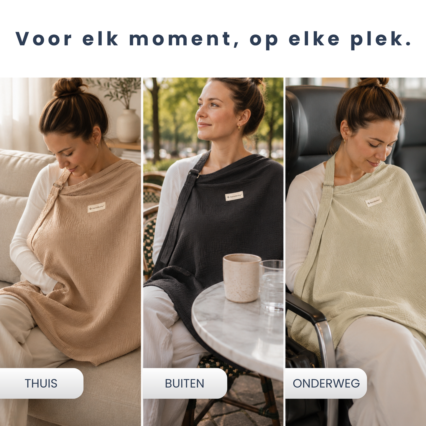 Sensibaby Borstvoedingsdoek – 100% Dubbellaags Katoen
