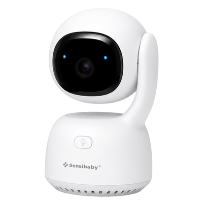 Slimme AI Babyfoon met 2 camera's en App, 355° Draaibaar, AI Detectie & Gratis 64GB SD-Kaart