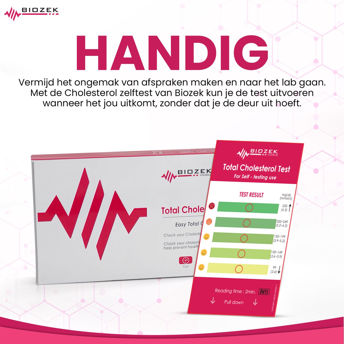 Biozek Totaal Cholesterol zelftest