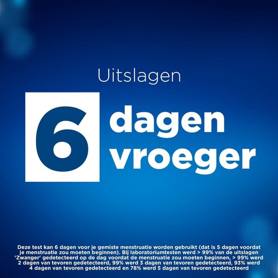 Clearblue Digitale Zwangerschapstest Ultravroeg – 1 Test – Tot 6 Dagen Vóór NOD