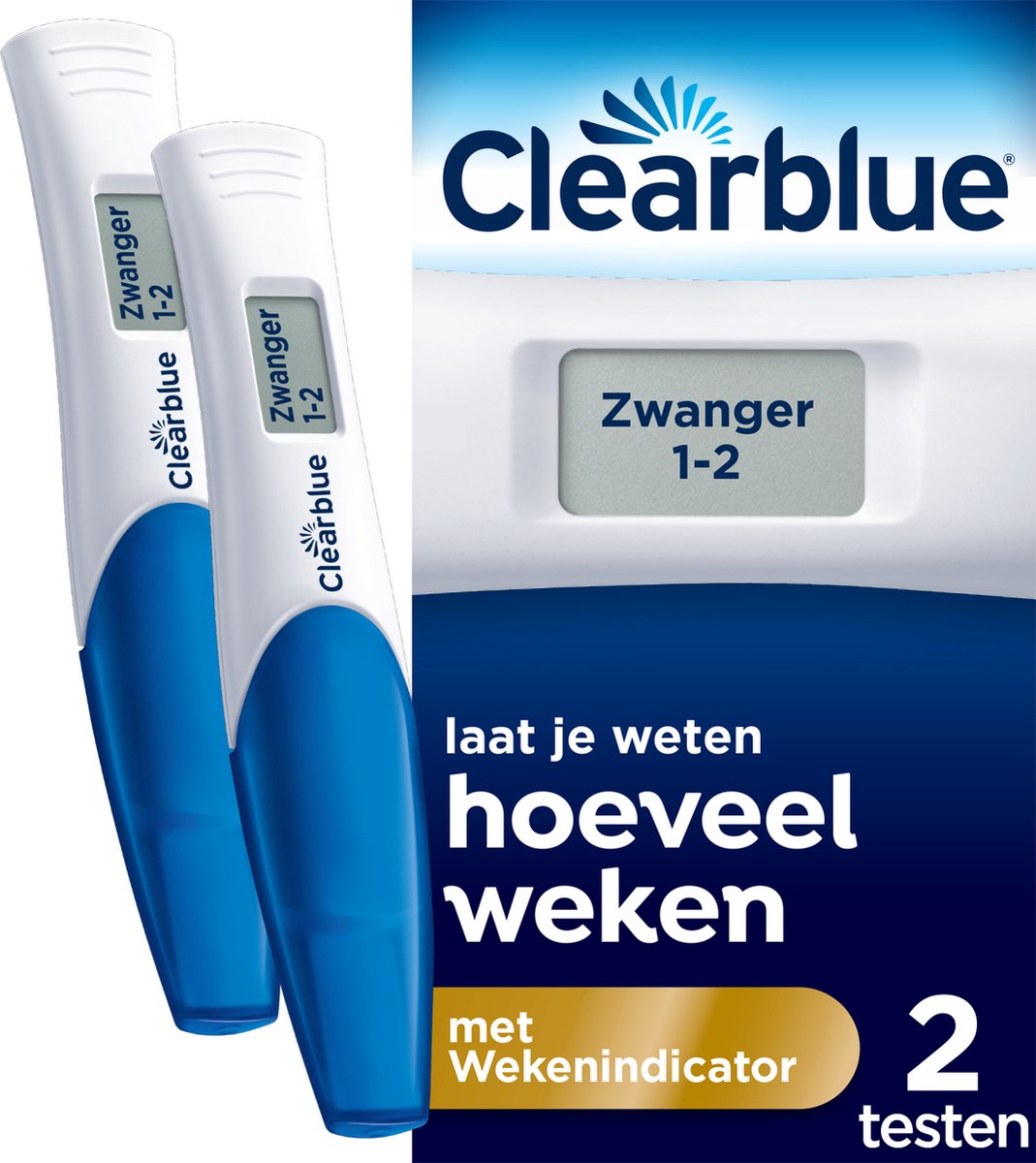 Clearblue Digitale Zwangerschapstest met Conceptie Indicator 2 stuks