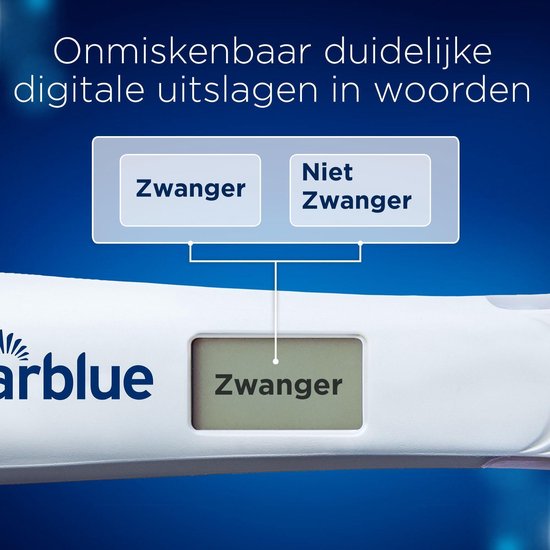 Clearblue Zwangerschapstest Digitaal Ultravroeg (6 dagen vroeger) - 2 testen
