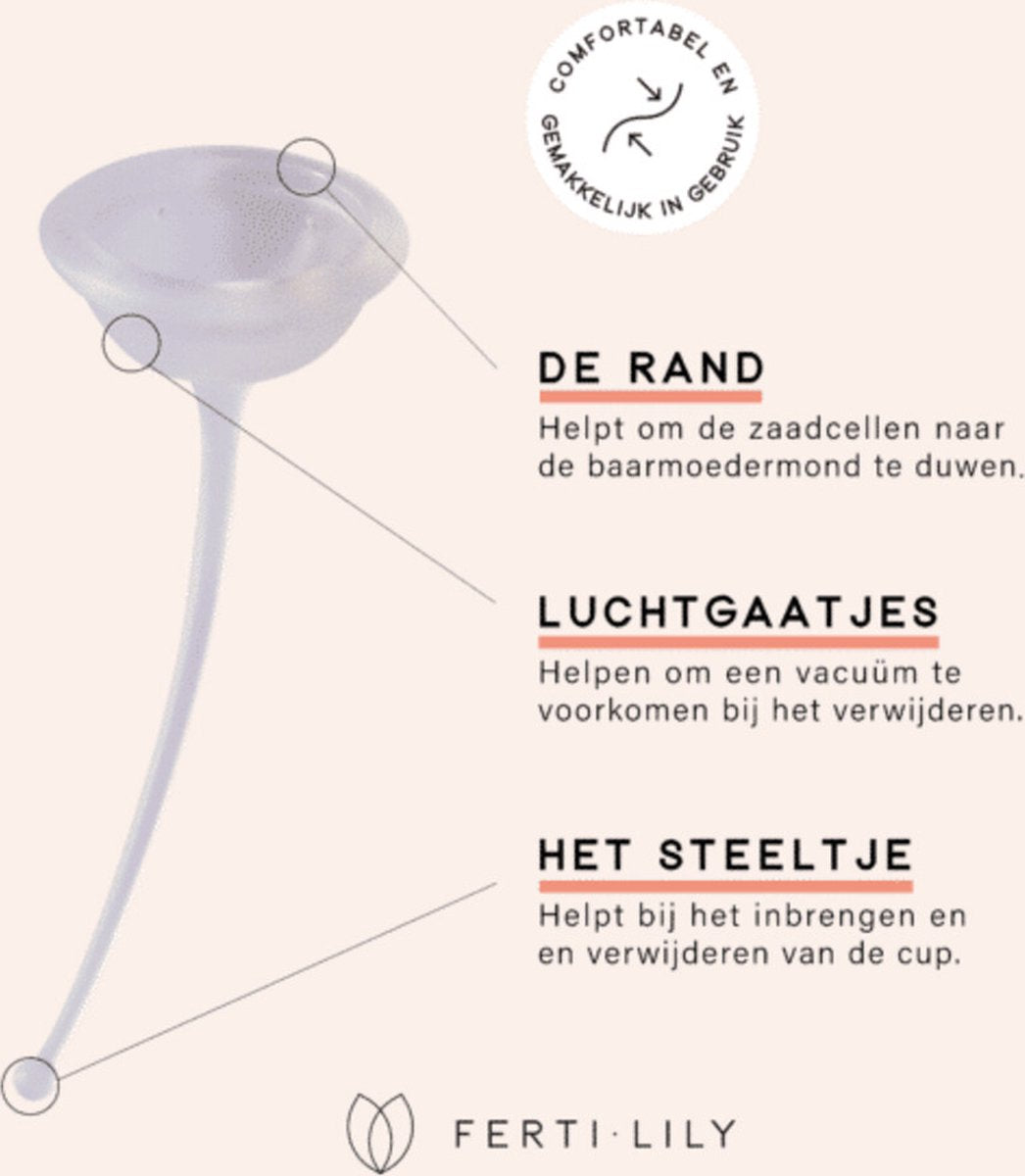 Ferti Lily Conceptie Cup – Herbruikbare Conceptie Cup voor Kinderwens