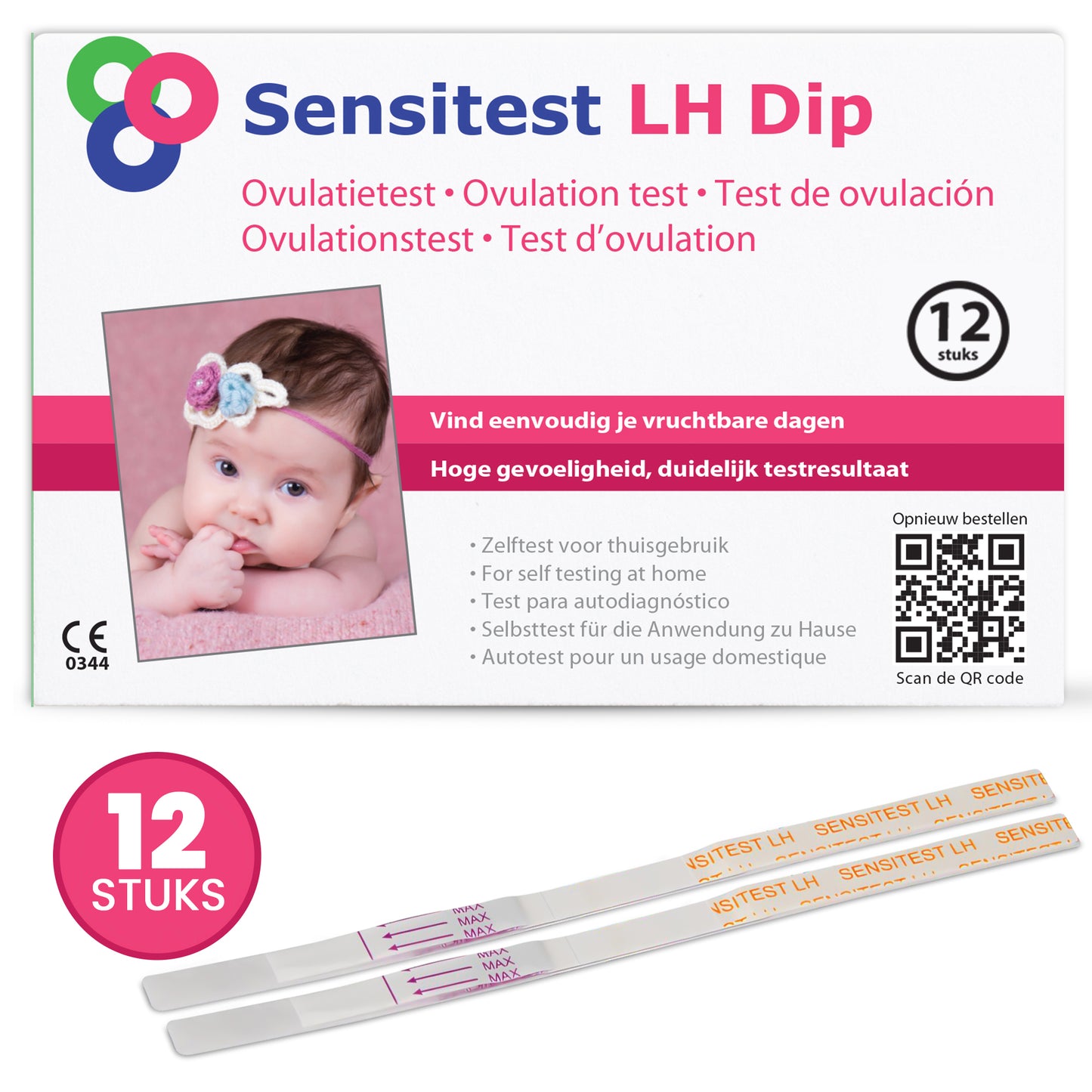 Sensitest Kinderwens Startpakket – Ovulatietesten, Zwangerschapstesten, Conceptie Cup & Fertiliteitsgel
