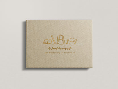 Luxe Linnen Schoolfotoboek | Sensibaby