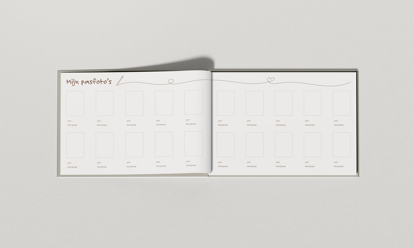 Luxe Linnen Schoolfotoboek | Sensibaby
