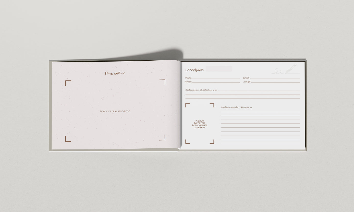 Luxe Linnen Schoolfotoboek | Sensibaby
