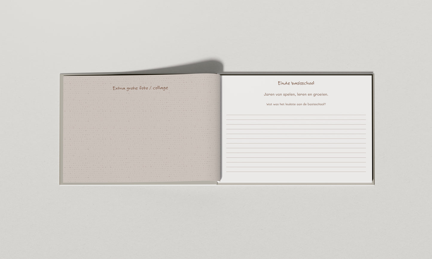 Luxe Linnen Schoolfotoboek | Sensibaby