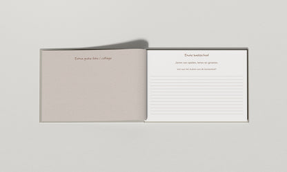 Luxe Linnen Schoolfotoboek | Sensibaby