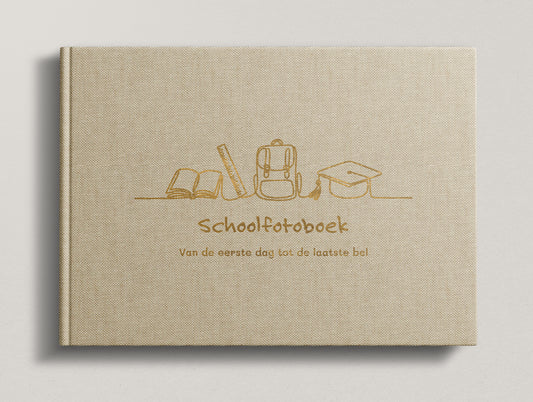 Schoolfotoboek Linnen Hardcover – Fotoalbum voor Schoolfoto's – Sensibaby