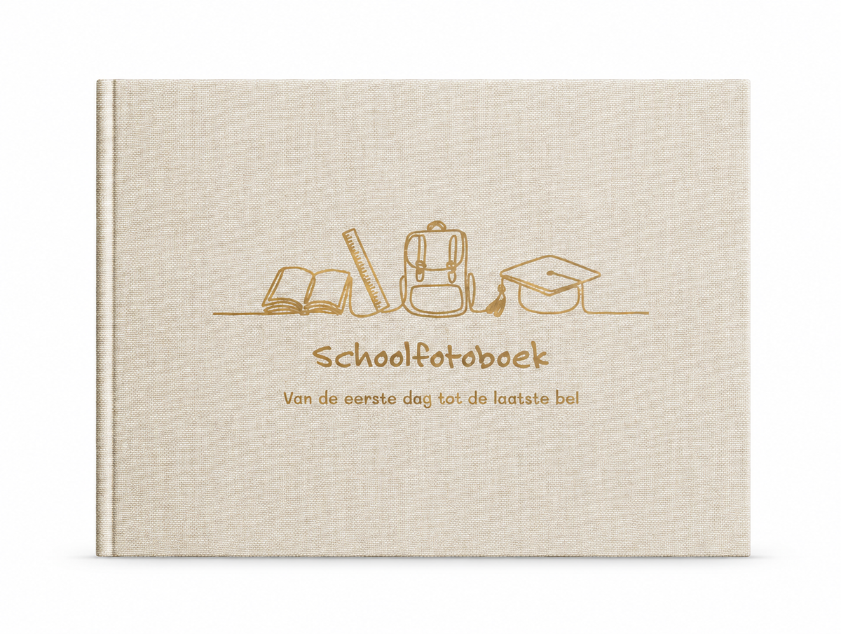 Schoolfotoboek Linnen Hardcover – Fotoalbum voor Schoolfoto's – Sensibaby
