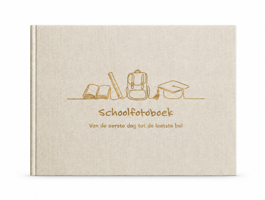 Luxe Linnen Schoolfotoboek | Sensibaby