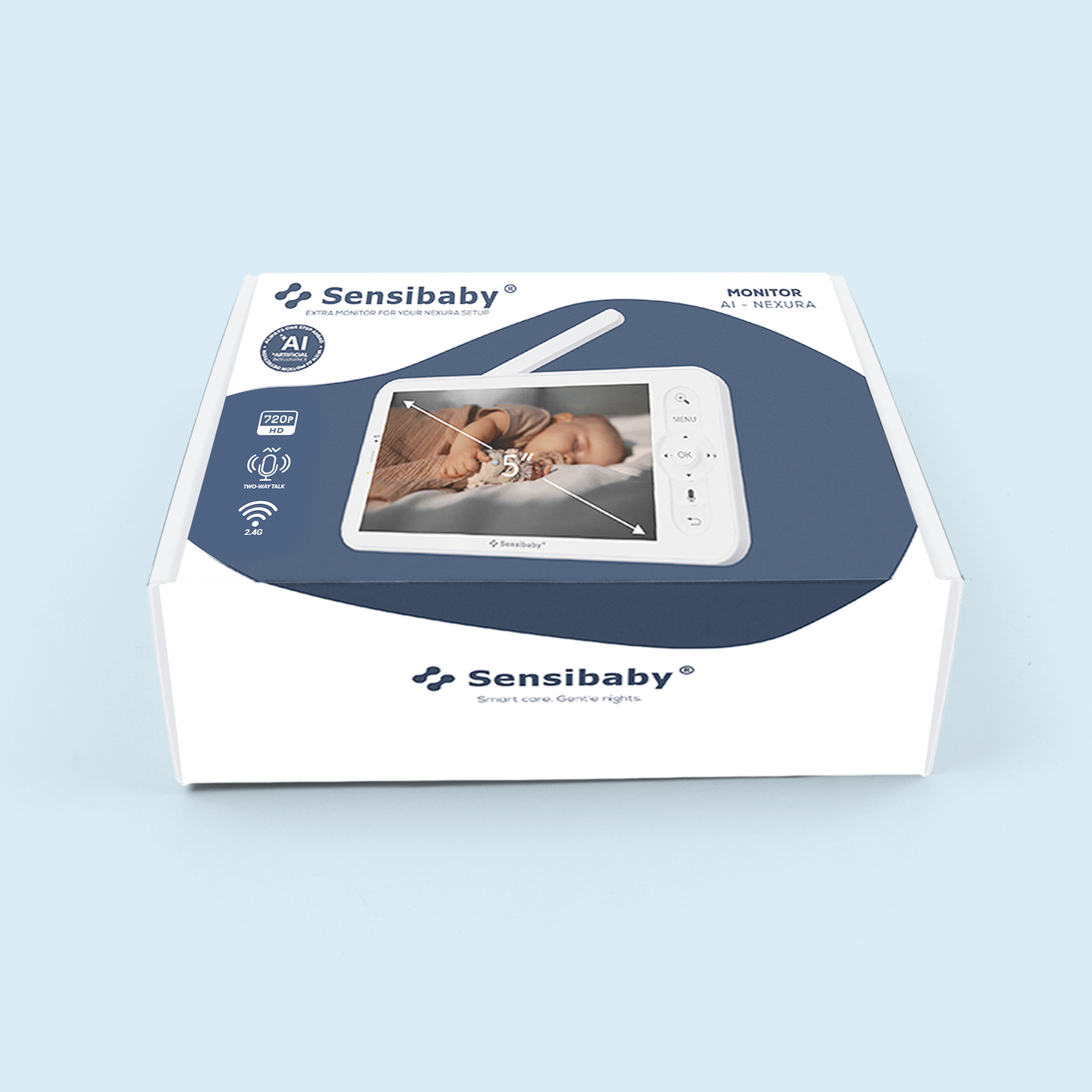 AI Nexura Baby Monitor met LCD Scherm – Draadloze Verbinding & Live Beeld