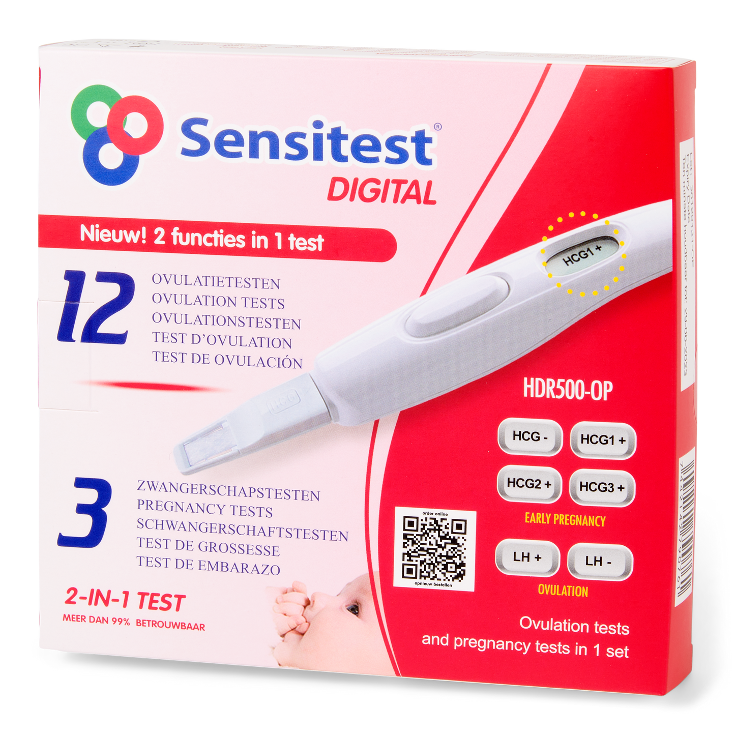 Sensitest digitale 12 ovulatietesten en 3 zwangerschapstesten