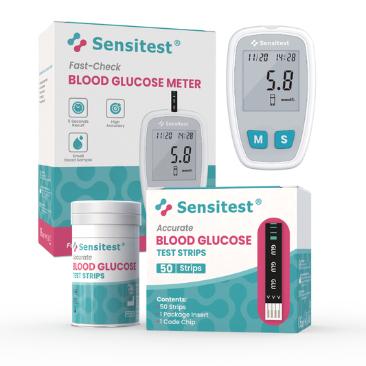 Sensitest Bloedsuikermeter Compleet pakket met Teststrips en Lancetten