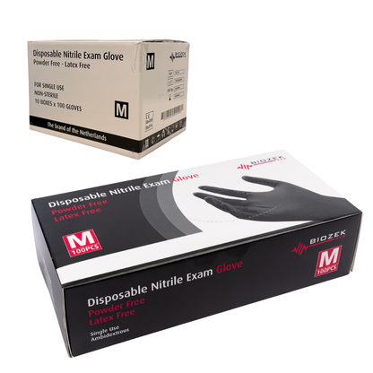 Wegwerphandschoenen Nitril – Zwart (S t/m XL)