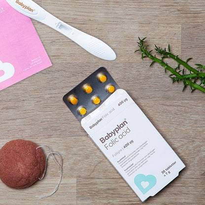 Babyplan Foliumzuur 400 mcg – 90 Tabletten – Kinderwens & Zwangerschap
