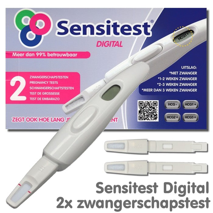 Sensitest Zwangerschapstest Digitaal 2 stuks