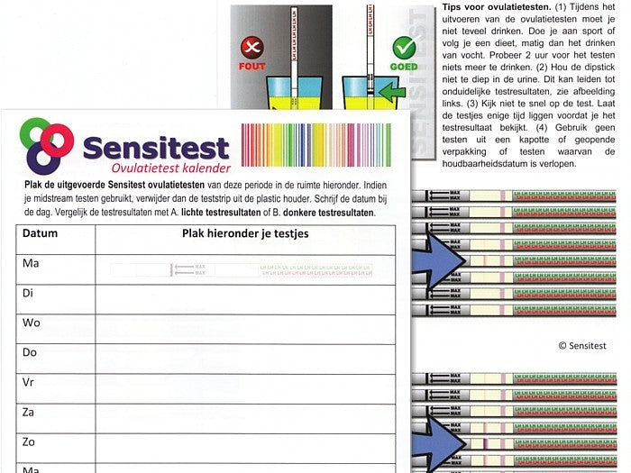 Sensitest Voordeelpakket 6 ovulatietesten en 3 zwangerschapstesten (9 stuks)