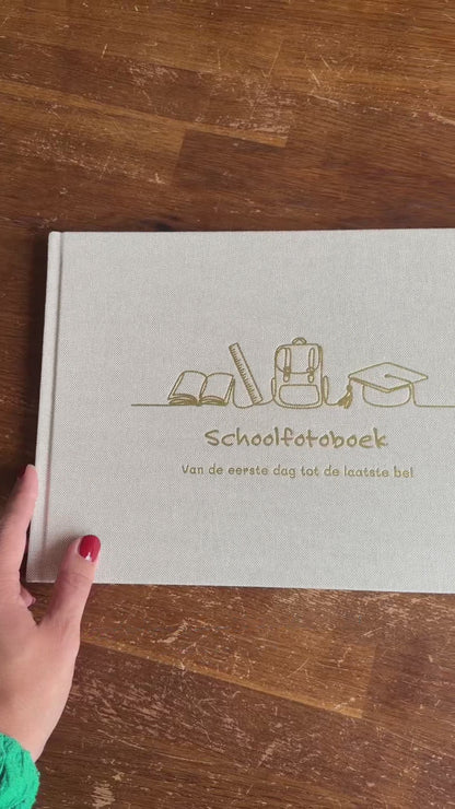 Schoolfotoboek Linnen Hardcover – Fotoalbum voor Schoolfoto's – Sensibaby