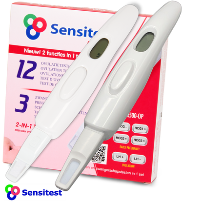 Sensitest digitale 12 ovulatietesten en 3 zwangerschapstesten