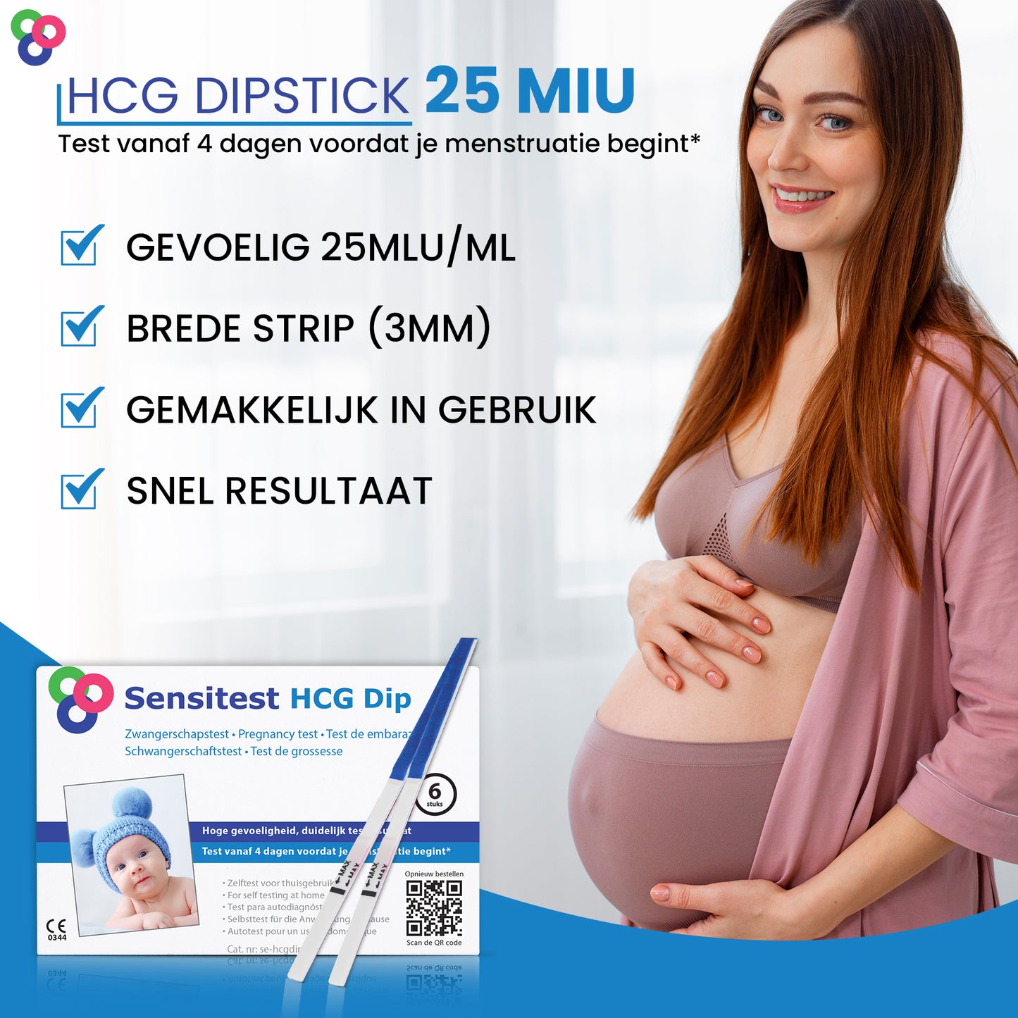 Sensitest Zwangerschapstest vroeg 4 dagen Dipstick