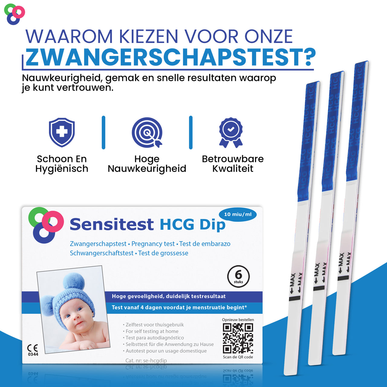 Sensitest Zwangerschapstest Extra Vroeg 6 dagen Dipstick