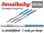 Sensibaby extra gevoelige zwangerschapstest, nu 3 stuks voor 3,99 euro.