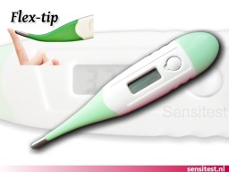 Flexibele baby thermometer geeft in 10 seconden uitslag